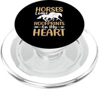 Horses Leave Hoofprints On My Heart PopSockets PopGrip for MagSafe
