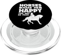Horses Make Me Happy You Not So Much Horse Lover PopSockets PopGrip for MagSafe