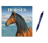 Horses Mini Calendar 2026 + EXCLUSIVE LIMITED EDITION PEN