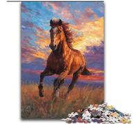 Horses on The Grassland 2000 Piece Jigsaw Puzzle for Adults And Teenagers, Challenging Game And Family Play Parent-child Interaction (70x100cm)