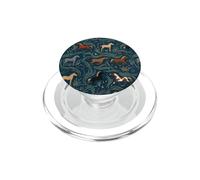 Horses Pattern Earth Tone PopSockets PopGrip for MagSafe