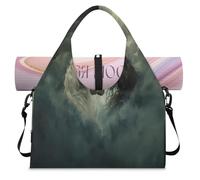 Horses Print Sports Duffle Bag with Shoe Compartment Weekend Overnight Bags Tote Cabin Luggage Bag for Gym Yoga Travel