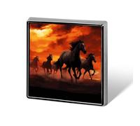Horses Red Clouds Brooch Pins Lapel Pins for Men Women Badge Button Cover Decorative Jewelry Charms for Hats Bags Backpacks Suits Shirts Scarves Clothing Accessories Banquet Wedding Gift