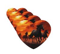 Horses Red Glowing Clouds Car Air Fresheners Cards 4 Pcs Hanging Fragrance Scented Cards Long-Lasting Car Aromatherapy Tablets for Wardrobe Bathroom Car Interior Mirror Pendant Gifts