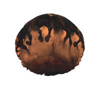 Horses Red Glowing Clouds Waterproof Reusable Shower Cap For Women - Elastic Hair Cover For Bath, Spa, Travel & Daily Use