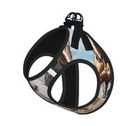 Horses Running Art Print Dog Harness Adjustable Walk Puppy Harnesses Leash Clips Pet Harnesses Training Pet Vest