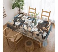 Horses Running Art print Elegant Tablecloth - Stylish Home Decor Fabric for Dining Tables, Weddings, and Events