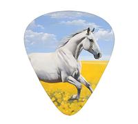 Horses Running Art Printed Guitar Pick 12 Pieces Guitar Pick In A Box The Makes Sound Clear Ukulele Electric Acoustic Guitar Bass (0.46 0.71 0.96mm)