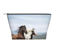 Horses Running Art, Toiletry Pouch Makeup Bag Cosmetic Bag Portable Travel Toiletry Bag