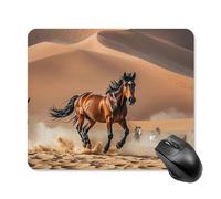 Horses Running in Desert Storm Square Mouse Pad Portable Computer Mousepad with Non-Slip Rubber Base 25 * 30cm Ultra-Thin Gaming Mouse Mat for Computer Laptop Office Desk Accessories