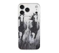 Horses Running in The Wild Compatible with iPhone 17/17 Air/17 Pro/17 Pro Max Case TPU Shockproof Protective Phone Cover