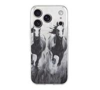 Horses Running in The Wild Compatible with iPhone 17/17 Air/17 Pro/17 Pro Max Case TPU Shockproof Protective Phone Cover