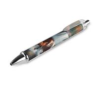 Horses Running River Autumn Printed Ballpoint Pen for Adult 0.5mm Black Ink Quick-Dry Smooth Writing Pens 1 PCS AS PIC 1