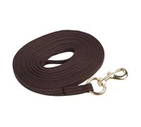 Horses Training Line, Long Abrasion Test of the Equestrian Rope 8.2m Flexible Toughness with Brass Hook to Tow (Brown)