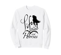 Horses Western Animals Women & Girls Cute Horseback Riding Sweatshirt