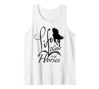 Horses Western Animals Women & Girls Cute Horseback Riding Tank Top