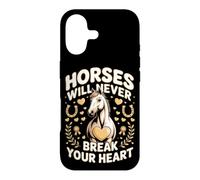 Horses Will Never Break Your Heart Dressage Equestrian Case for iPhone 17