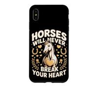 Horses Will Never Break Your Heart Dressage Equestrian Case for iPhone XS Max
