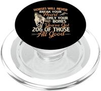 Horses Will Never Break Your Heart - Horse Lover Horseman PopSockets PopGrip for MagSafe