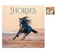 Horses Wiro Wall Calendar 2026 + FSC ECO-FRIENDLY DIARY