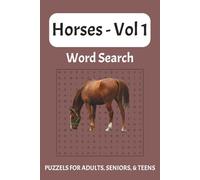Horses Word Search: 55+ Word Searches With Easy to Read Print About Horses, Horseback Riding, and More For Anxiety Relief And Boredom Destroyer for ... | Great Holiday or Gift To Pass the Time