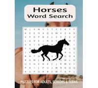 Horses Word Search Puzzle Book: Easy to Read | 8.5x11inches, 110 pages, 50+ Puzzles.