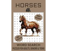 Horses Word Search Puzzle Book.: Word Searches with Easy to Read Print about Horses, Wild Horses, Horse Breeds and More | 6x9 inches, 110 pages | 50+ ... Gift for Vacations, Holidays and Free Times.