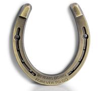 Horseshoe 8th Anniversary Bronze Gifts for Couple, 8 Year Wedding Anniversary Bronze Gift for Her Him Wife Husband Unique Traditional Handcrafted Engraved Decor Horseshoe Represents Good Luck Strength