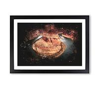 Horseshoe Bend in The Grand Canyon Vol.2 Paint Splash Framed Print | A2 Black Framed Wall Art | Ready to Hang | Modern Nature Picture | Living Room Bedroom Lounge Office