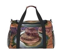 Horseshoe Bend Print Womens Sports Bags Travel Bag -Duffel Bags for Men,Small Medium Weekender Overnight Bags for Women,Sport Gym Bag