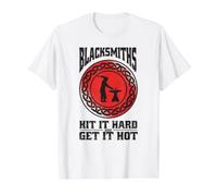 Horseshoe-Blacksmith Farrier-Tools Horseshoe Horse Farriers Value Graphic T-Shirt, Men, White, M