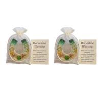 Horseshoe Blessing Pocket Hug, Lucky Horseshoe Pocket Hug with Blessing Message Palm Carry For Hol in Your Gifts, Luck Card,