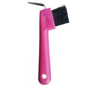 Horseshoe Brush Horse Hoof Pick Brush with Soft Rubber Tool Horseshoe Hook Horse Grooming Picks Hoof Pick for Goat with