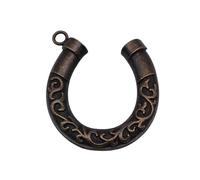 Horseshoe Charms For Wind Chime Pendants, 60x49mm, Antique Bronze Color, 10 Pieces