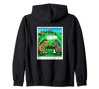 Horseshoe Hors'n Around Funny Farm Animal Horse Gift Zip Hoodie