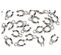 Horseshoe Lucky Metal Charms. Great for jewellery making all Arts and Crafts,size 1cm x 0.8cm. Pack of 5. We have a range of similar products
