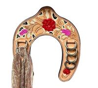 Horseshoe Wild Rag Holder Rustic Artificial Leather Ornament
