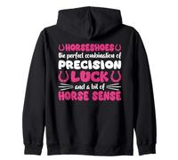 Horseshoes The Combination Of Precision Luck & Horse Sense Zip Hoodie