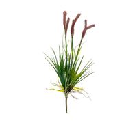 Horsetail Reed Grass, Artificial Dog Tail Grass, Fake Pampas Grass Dog Tail Grass, Artificial Plants Outdoor Fake Grass for Home Garden Porch Window Box Decor (1PCS-Purple)