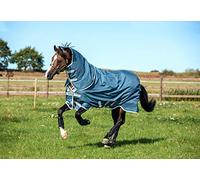 Horseware AmEco Bravo 12 Plus Turnout 0g Teal 6ft 6, Blue