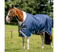 Horseware Amigo 1200D Original Turnout Lite 0 g Waterproof Blanket Navy/Titanium Grey & Silver, Blanket Size: 165 cm / 7`3