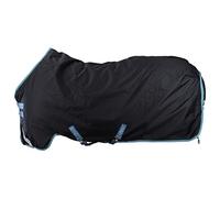 Horseware Amigo Bravo 12 100g Turnout Navy/Turquoise 6ft 6, Blue