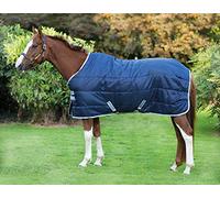 Horseware Amigo Insulator Pony Stable Blanket -Navy/Silver, Medium Size, 200 g, LEPSDNSNCS2570, - Bleu marine/gris, 145