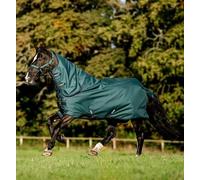 Horseware Amigo Ripstop 900D Plus Turnout Blanket 200 g Dynasty Green/Navy & Silver, Blanket Size: 140 cm / 6 Inches 3
