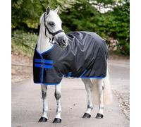 Horseware Amigo Ripstop 900D Pony Turnout 100 g Willow Blanket Dynasty Green/Navy & Silver, Blanket Size: 100 cm / 5'0