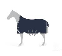 HORSEWARE IRELAND Amigo Bravo 12 Wug 0g, Color: Navy/Titanium Grey & Silver, Size: 75 (AARW71-BJI0-75)