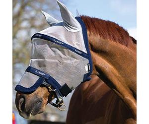Horseware Ireland Rambo Fly Mask for Horses, bronze/red
