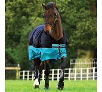 Horseware Mio 0g Lite Turnout Rug - Black/Turquoise
