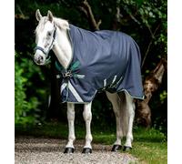 Horseware® Rambo® 1680D Wug Turnout 50g - Navy/Hunter Green & Silver, 66