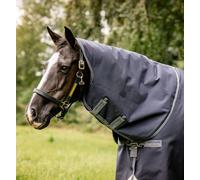 Horseware Rambo Optimo Turnout Hood Neck Cover Lightweight 0g Black/Navy S-XL